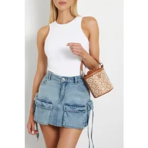 GUESS Rianee Hobo Cognac