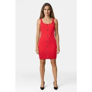 Michael Kors Snap Mini Scoop Nk Dress Sea Coral