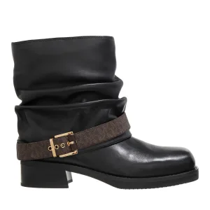 Michael Kors Enkellaarzen – Colby Flat Bootie in zwart