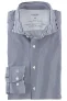 OLYMP Level Five 24/Seven Body Fit Jersey shirt marine/wit, Gestreept