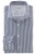 OLYMP Level Five 24/Seven Body Fit Jersey shirt marine/wit, Gestreept