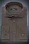 Desoto Luxury Slim Fit Jersey shirt kaki, Effen