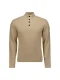 No- Excess 21230924 Pullover Half Zipper-button Trui 014 Stone