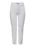 Only 15292435 Onlemily Stretch Hw St Ak Dnm Cro790 Broek White