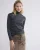 Summum Turtle Neck Top Lurex Rib Stripe 3s5041-30637 T-shirt Lange Mouw 495 Midnight Blue