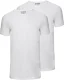 Slater T-shirt Basic Fit 2-Pack Wit heren
