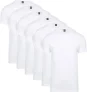 Alan Red Aanbieding Derby O-Hals T-shirts Wit (6Pack)