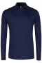 Desoto Modern Fit Jersey shirt Marine, Effen