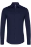 Desoto Slim Fit Jersey shirt Marine, Effen