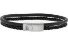 Steel & Barnett Armband Denby Zwart heren
