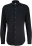 District Indigo travel pique shirt Zwart heren