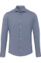 Pure Functional Slim Fit Jersey shirt middenblauw, Effen