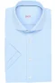 Pure Functional Slim Fit Jersey shirt lichtblauw, Effen