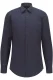 BOSS Slim Fit Overhemd donkerblauw, Effen