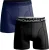 Muchachomalo Boxershorts Microfiber 2-Pack Zwart Navy
