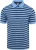Sun68 Poloshirt Strepen Lichtblauw