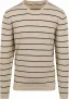 No Excess Trui Streep Beige