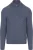 Suitable Half Zip Trui Wol Blend Donkerblauw