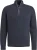 Vanguard Trui Half Zip Structuur Wolmix Navy