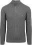 Suitable Mou Half Zip Trui Antraciet