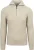 No Excess Half Zip Trui Two Coloured Melange Greige