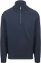 Superdry Henley Essential Half Zip Pullover Navy