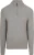 Suitable Half Zip Pullover Boiled Wool Grijs