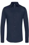 Desoto Slim Fit Jersey shirt Marine, Effen