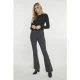 Para Mi – Bruin Flared broek met print Bruin