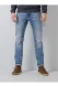 Petrol Industries Tapered Fit Jeans blauw, Effen