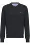 Fynch-Hatton Casual Fit Trui V-halsantraciet, Effen