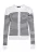 usha BLACK LABEL Gebreid vest  zwart / wit