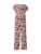 VILA Jumpsuit ‘VIGRAF’  roestbruin / wit