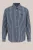 WE Fashion – Heren relaxed fit overhemd met krijtstreep – Relaxed Fit – Donkerblauw –