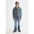 Scotch & Soda Denim Trucker Jacket With Contrast Check Panelling Great Out