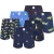 Phil & Co Geweven wijde boxershorts heren 6-pack multipack met print