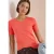 Cecil Dames Basic katoenen shirt in Oranje