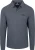 Barbour International Longsleeve Piqué Poloshirt Washed Charcoal