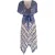 Temperley London Akiko midi-jurk met pailletten en riem in blauw nylon