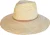 360 Five Hoed Fedora Beige dames