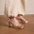 No Stress leren sandalettes goud