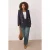 Trendyol Curve Dames Donkerblauw Effen Lang Getailleerd Grote maten Blazers