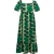 Regatta Dames/Dames Orla Kiely Reuze Vierkante Bloemen Zomer Midi Jurk (Groen)