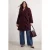Trendyol Curve Dames Paars Effen Lang Regular fit Grote maten Jassen
