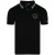 Plein Sport Twin Tipped Collar Tiger Design Op De Rug Zwart Poloshirt