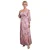 Vrouwelijke mousseline porte-feuille jurk Goddiva Floral Print