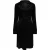 EsQualo Dress Wrap Velours Black