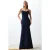 TRENDYOLMİLLA Dames Donkerblauw Effen Maxi Mouwloos Diploma-uitreiking / Gala A-lijn Avond & Gala Jurk