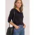 Shirt met lange mouwen en watervalhals