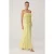 TRENDYOLMİLLA Dames Geel Effen Maxi Mouwloos Recht Avond & Gala Jurk